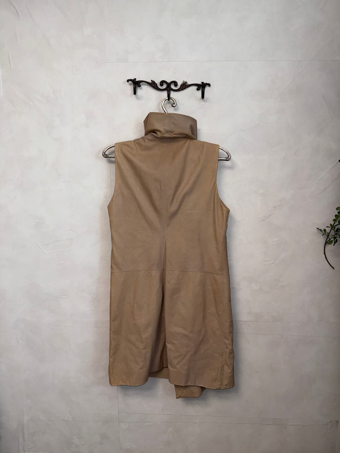 Rick Owens lamb skin high neck vest 상품이미지6