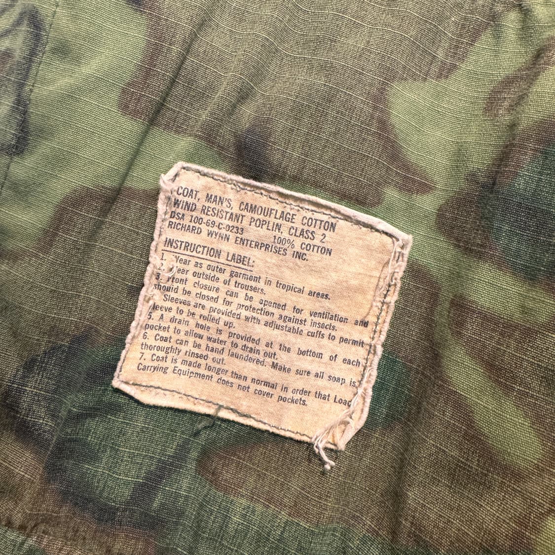 60s 미군 ERDL 정글퍼티그 자켓 M/R  상품이미지4