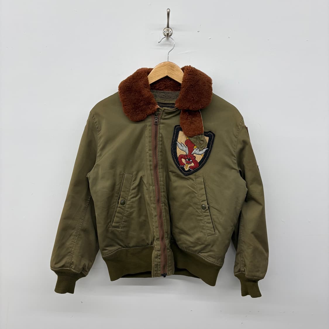 버즈릭슨 항공점퍼 올리브색 패치 빈티지 자켓 여/M 상품이미지1