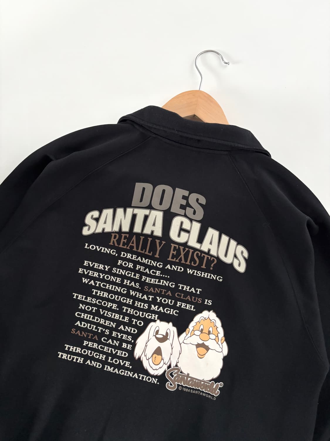 90‘s Captain Santa 캡틴산타 산타클로스로고 블랙컬러 트랙탑 상품이미지1