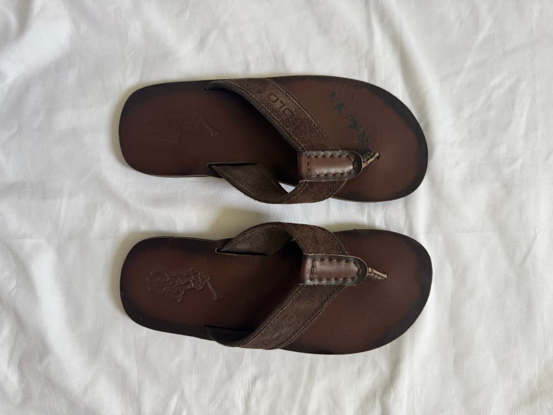 폴로 랄프로렌 레더 슬리퍼 상품이미지1