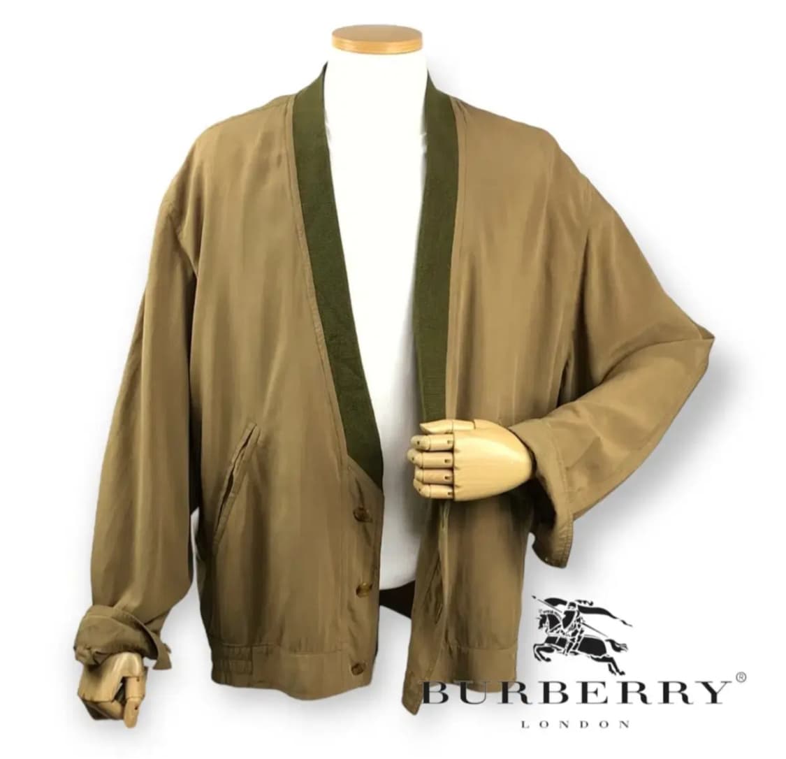 80s 버버리 진베이 버버리가디건 버버리셔츠 버버리자켓 상품이미지1