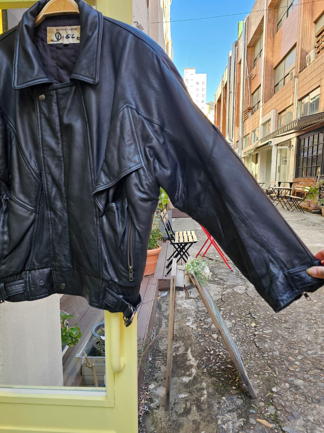 Disco 램스킨 블랙 라이더 레더(누빔안감) 상품이미지3