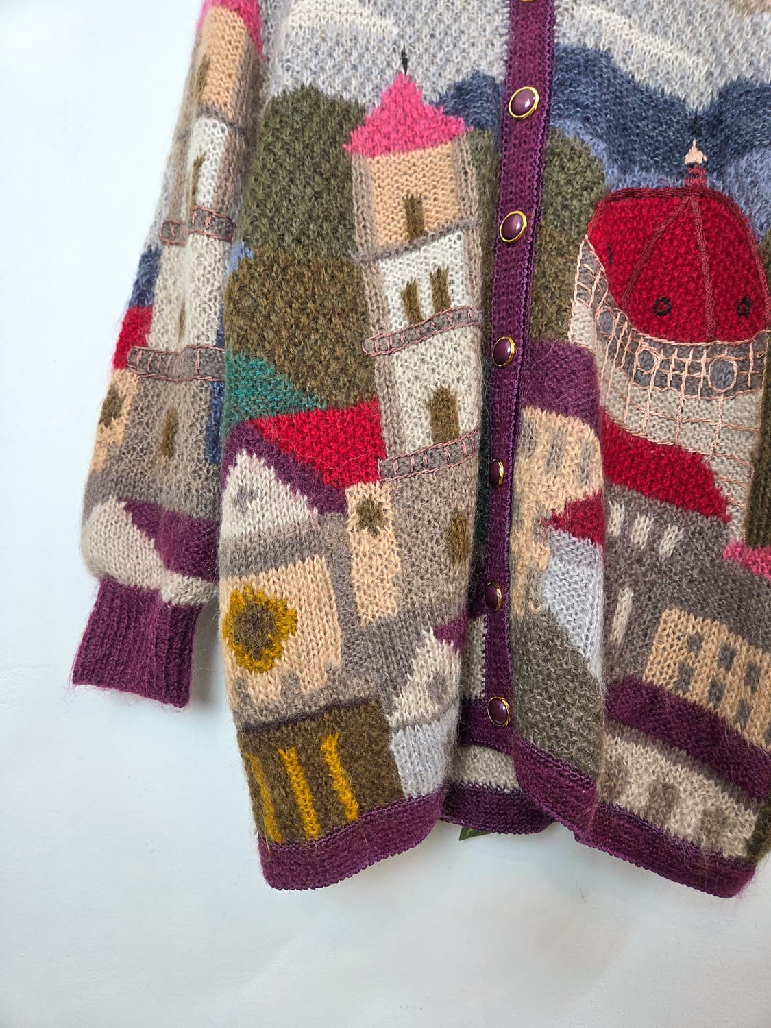 마을 그림 가디건 상품이미지3