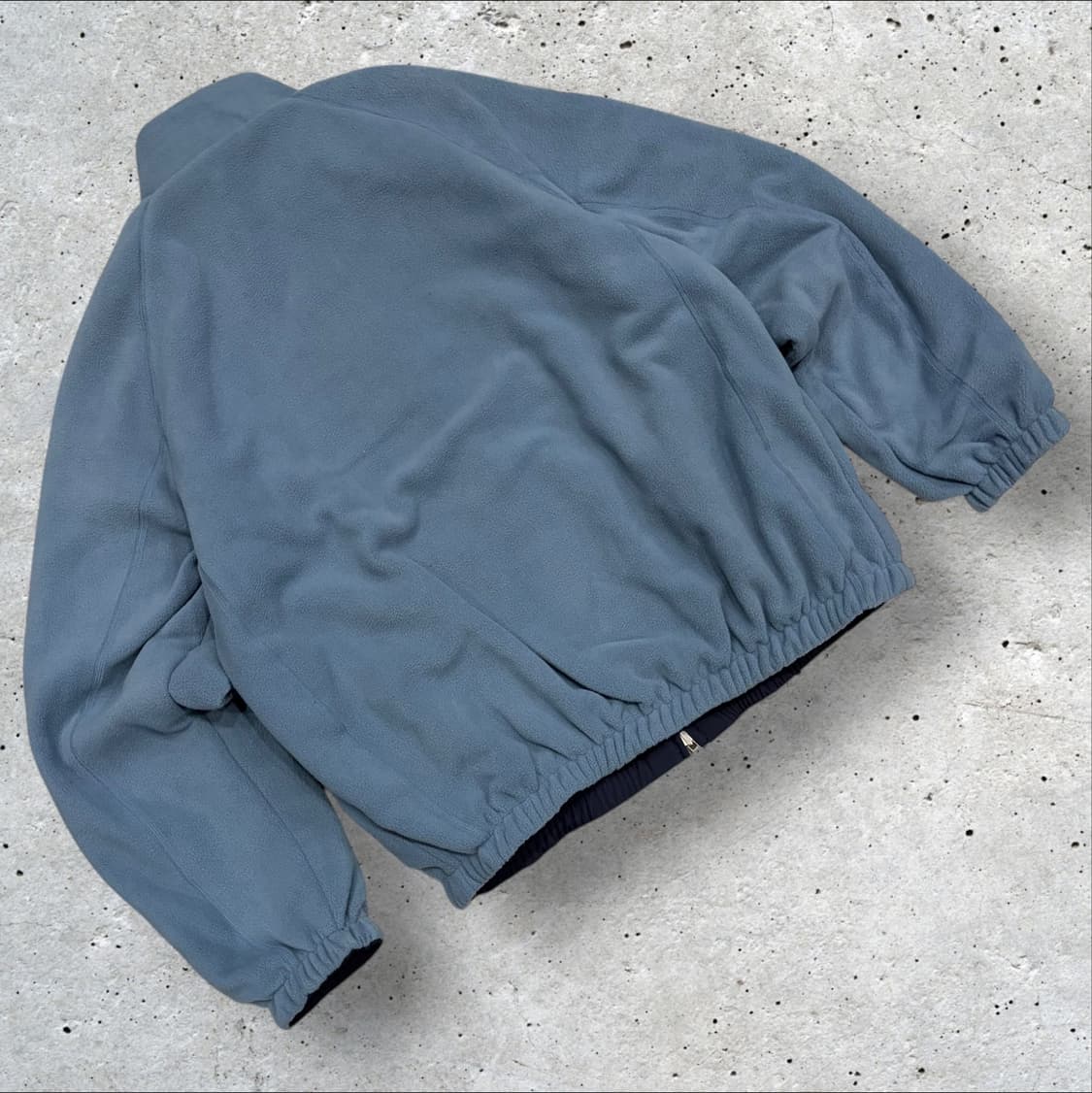 [L] Lee 리 리버시블 네이비 나일론 후리스 점퍼 자켓 C380 상품이미지4