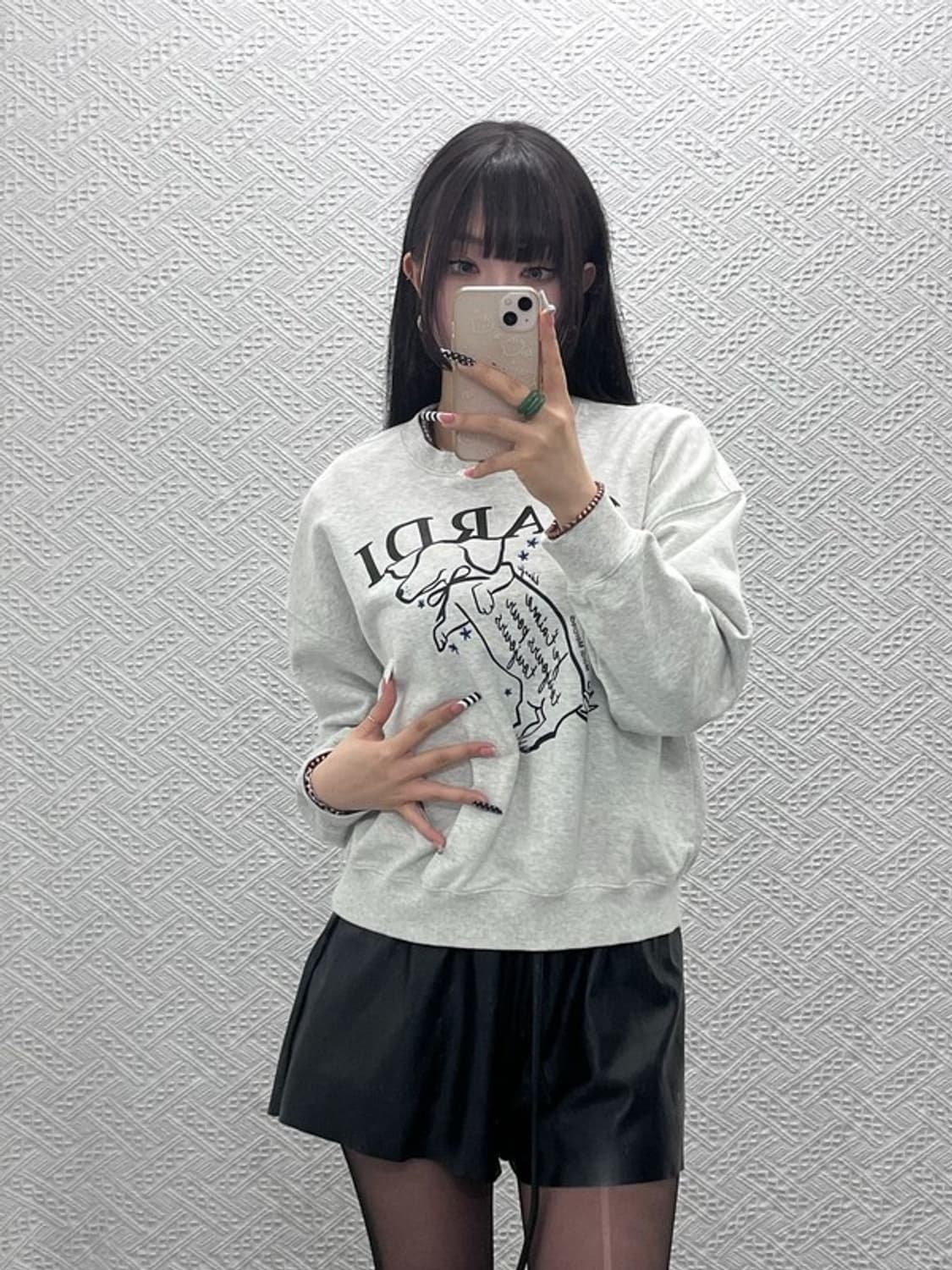 마르디메르크디 키치 퍼피 프린팅 맨투맨 110 C10295 상품이미지2