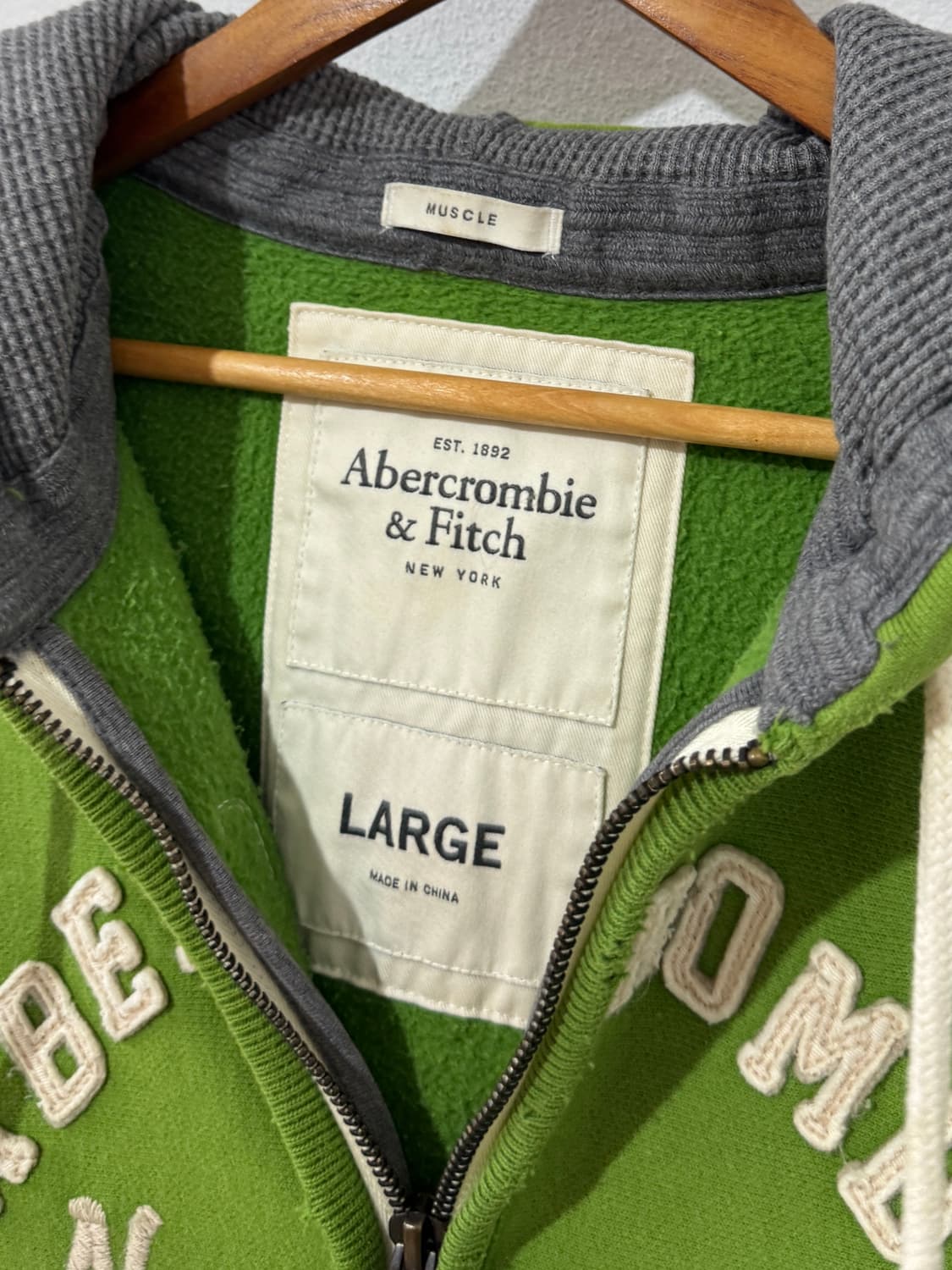 아베크롬비 그린 후드집업 상품이미지5