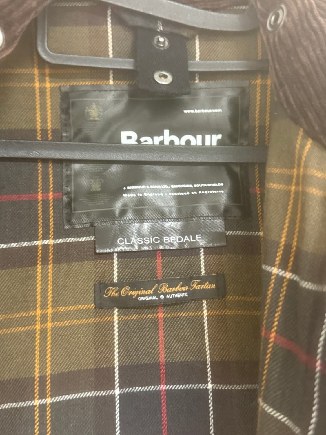 바버 클래식 비데일 자켓 올리브 상품이미지3