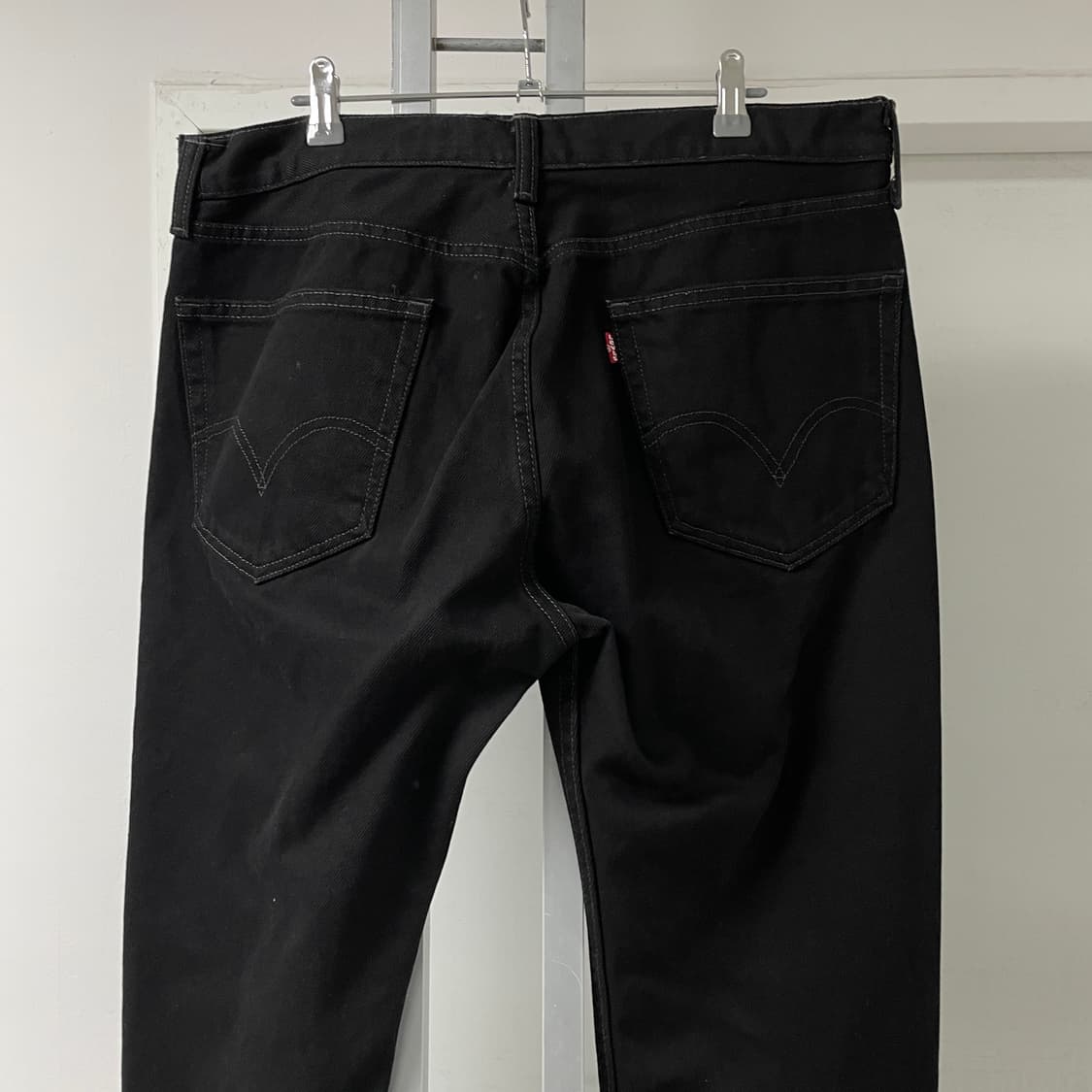 리바이스 505 블랙 데님 팬츠 W36 L32 상품이미지2