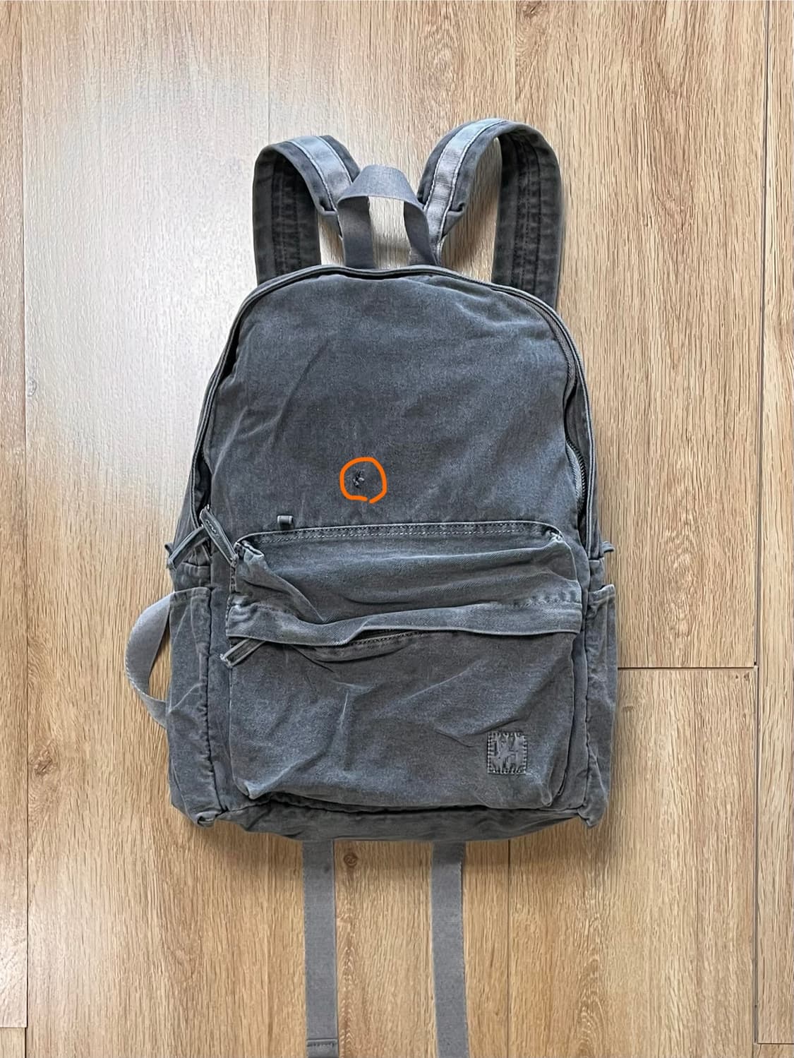 최저가 택포) 해칭룸 다이드 백팩 차콜 상품이미지5