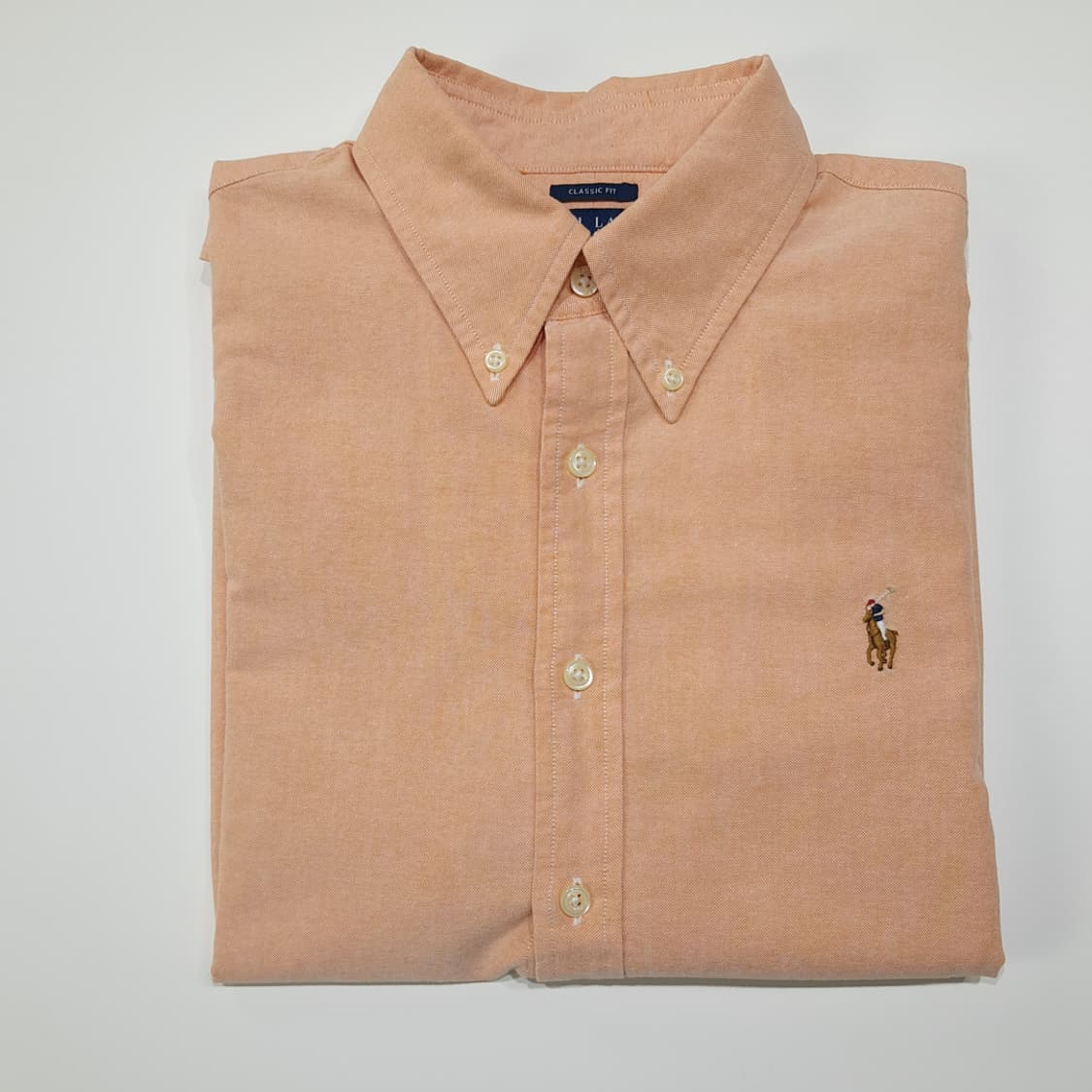 CL406 XL 폴로 00s 코튼 버튼다운 오렌지피치 셔츠 남방 상품이미지7