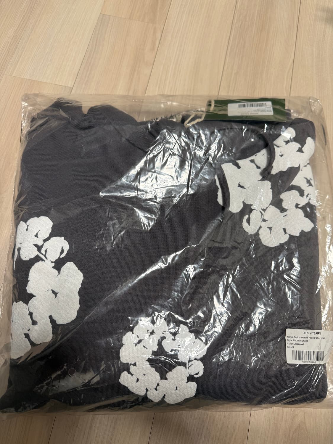 데님티어스 차콜 후드티 S 상품이미지4