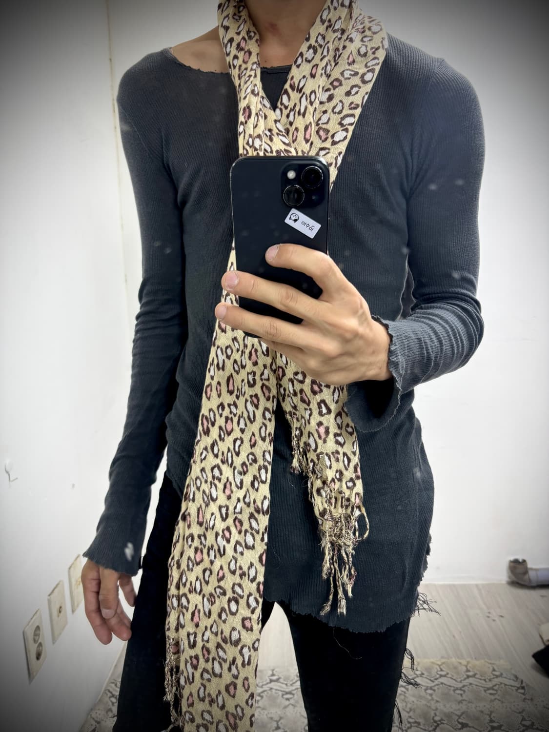 “Vintage” Kitsch Leopard heart Pattern S 상품이미지4