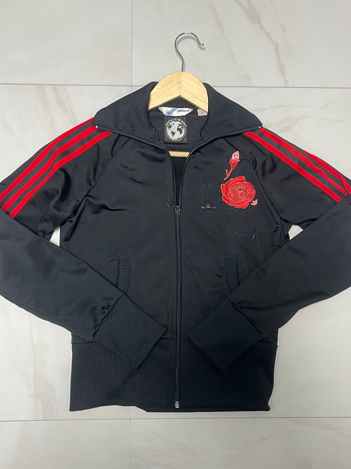 S/90) [희귀/한정판] 아디다스 MOTW 스페인 검빨 장미자수 트랙탑 상품이미지3