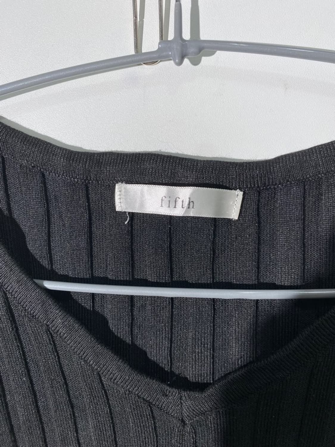 fifth 슬림핏 골지 티셔츠 상품이미지3