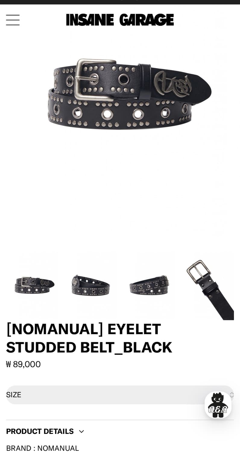 노메뉴얼 벨트 상품이미지1