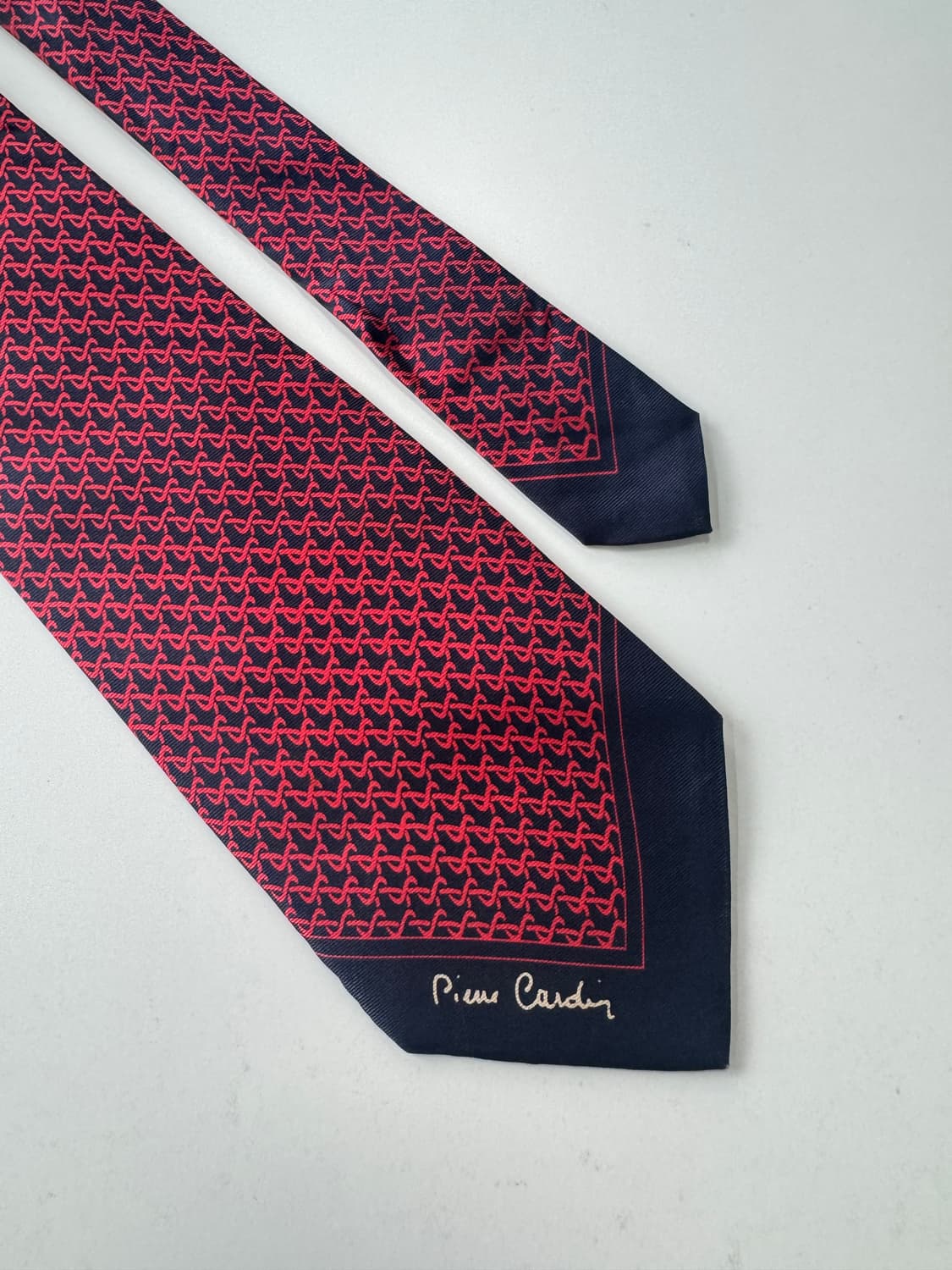 피에르가르뎅(Pierre cardin) 장폭 실크 넥타이 10.4cm 상품이미지4