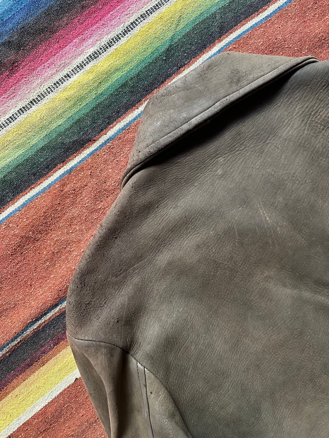 50s USA Vintage Deerskin Leather Jacket 상품이미지7