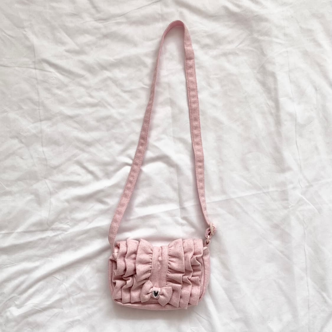 메조피아노 베이비핑크 프릴 미니bag 상품이미지2