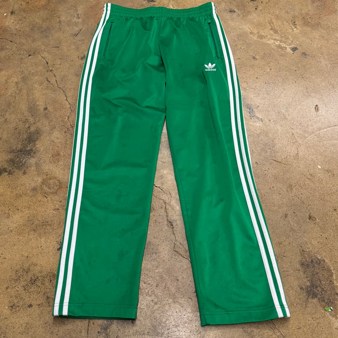 [정품/2XL] 아디다스 삼선 트레이닝 바지 녹색 b17 상품이미지2