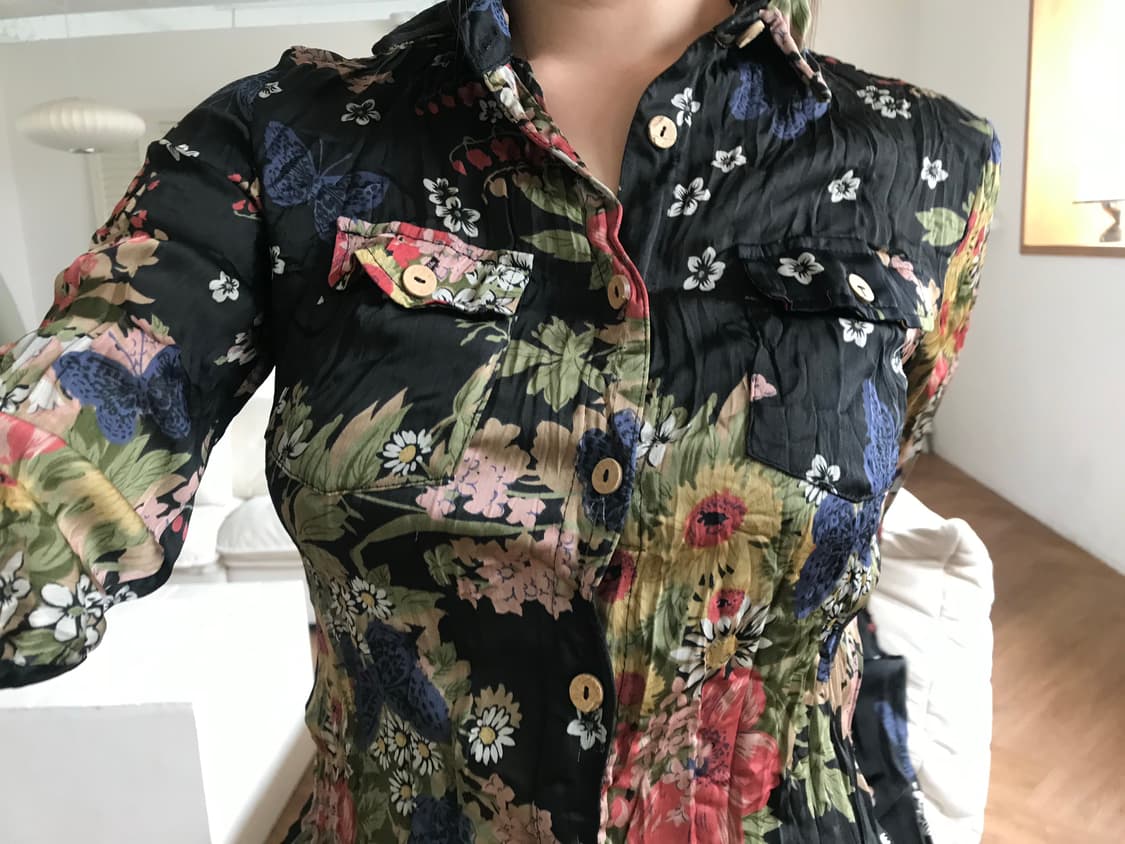 vintage pattern blouse 상품이미지1