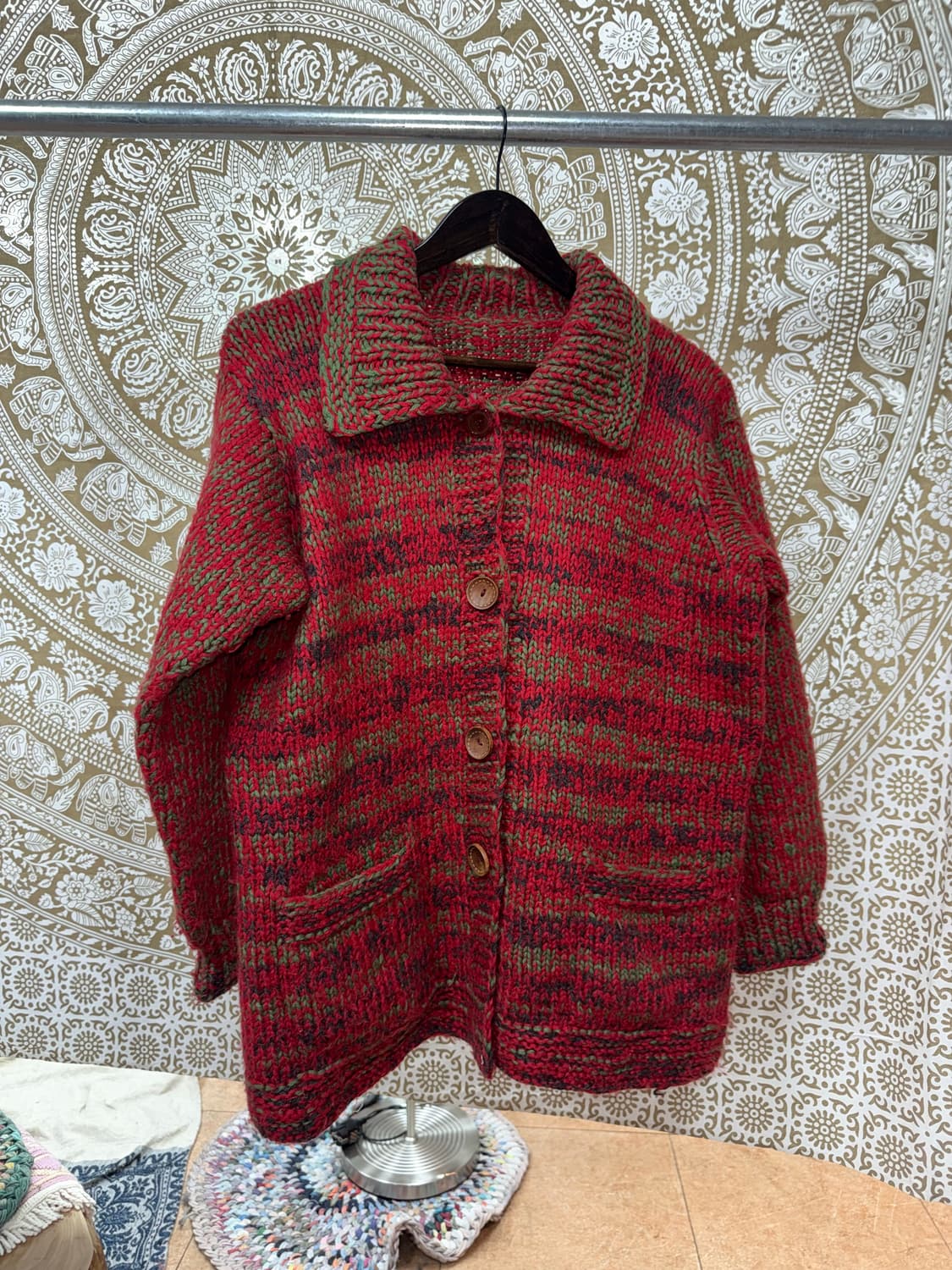 빈티지 포켓 니트 가디건  상품이미지2