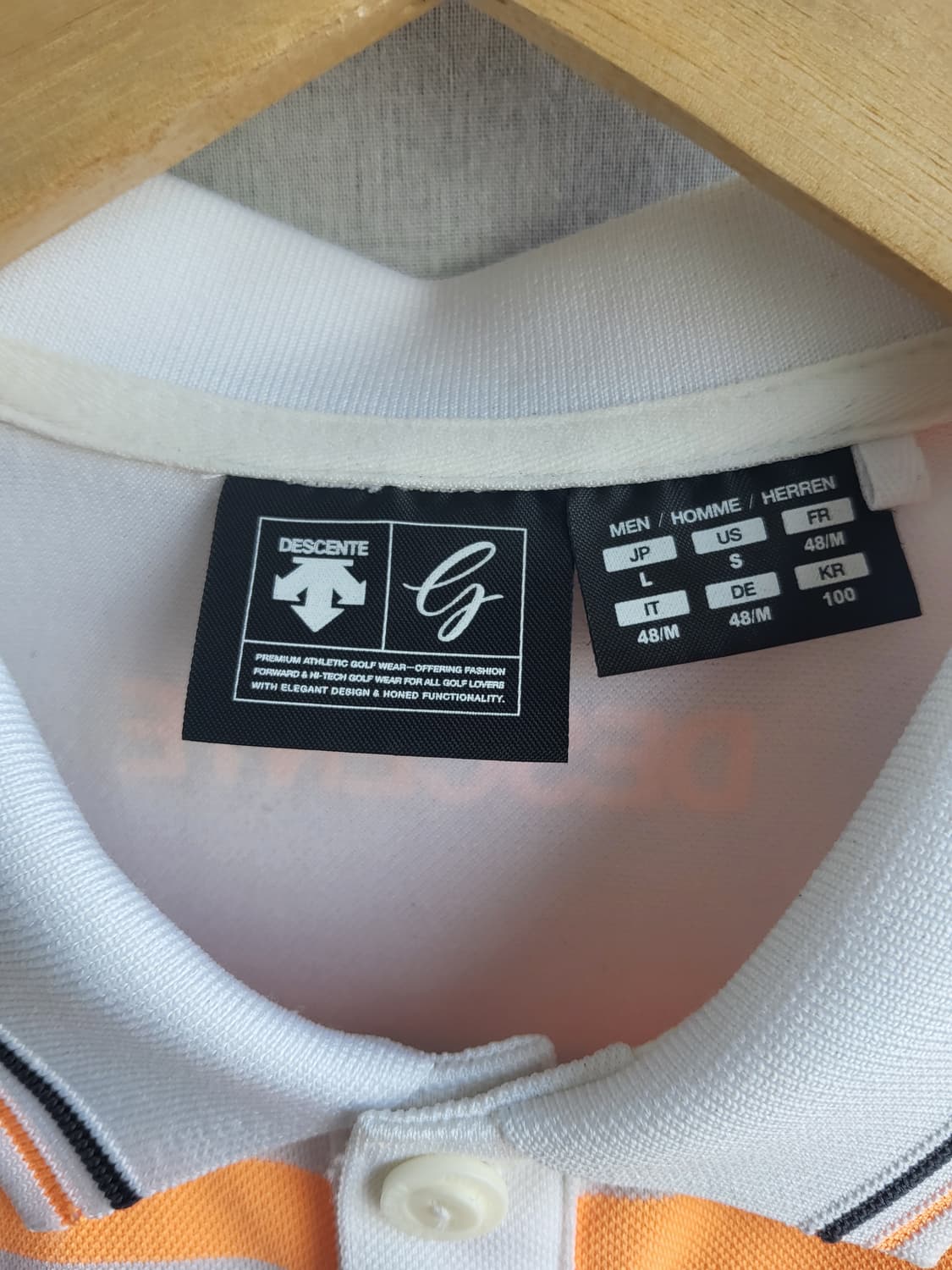 데상트 반팔 카라티셔츠 남성용 L사이즈 폴리 상품이미지5