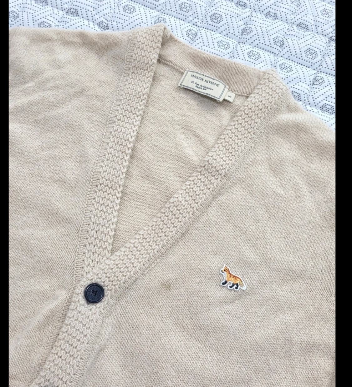 메종키츠네 폭스 패치 가디건 95 상품이미지1