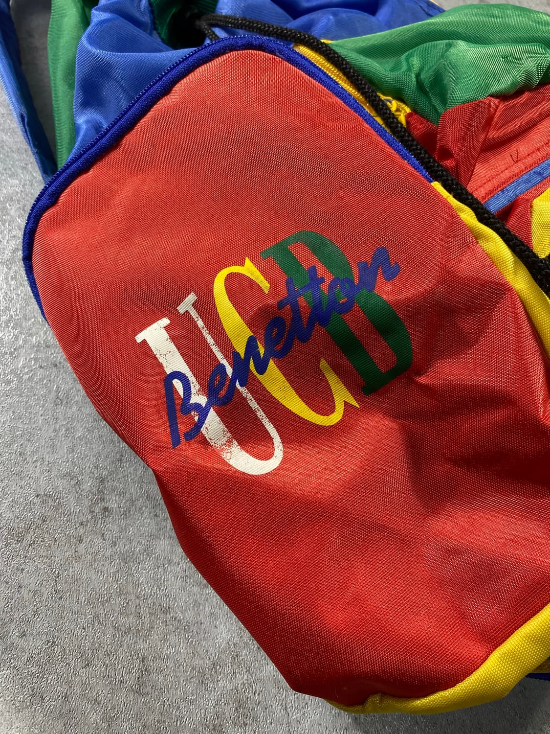 [39*48] 90s Benetton 베네통 나일론 멀티포켓 백팩 상품이미지3