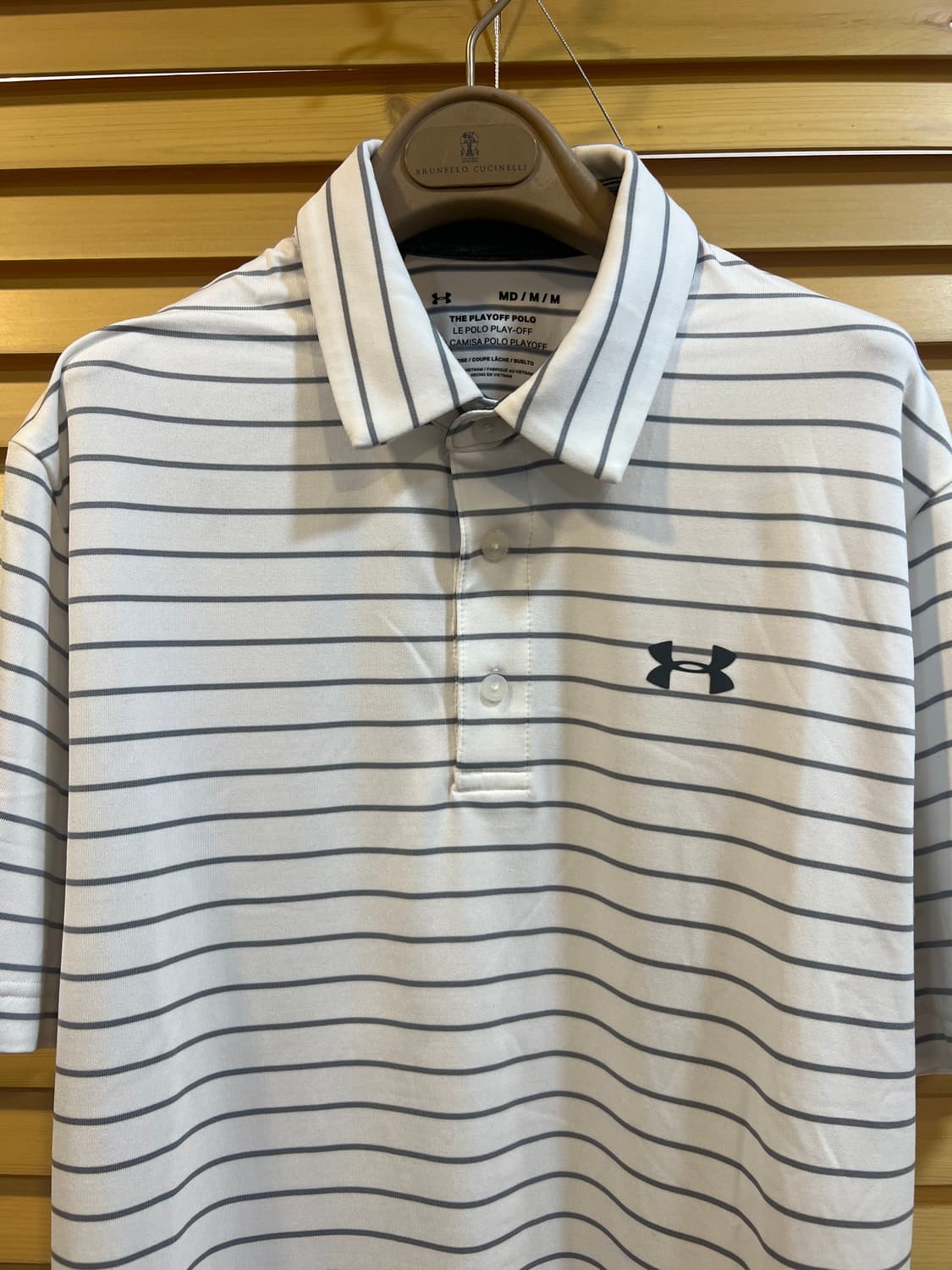 언더아머 남성 그레이스트라이프 기능성반팔티셔츠 골프티셔츠 상품이미지1