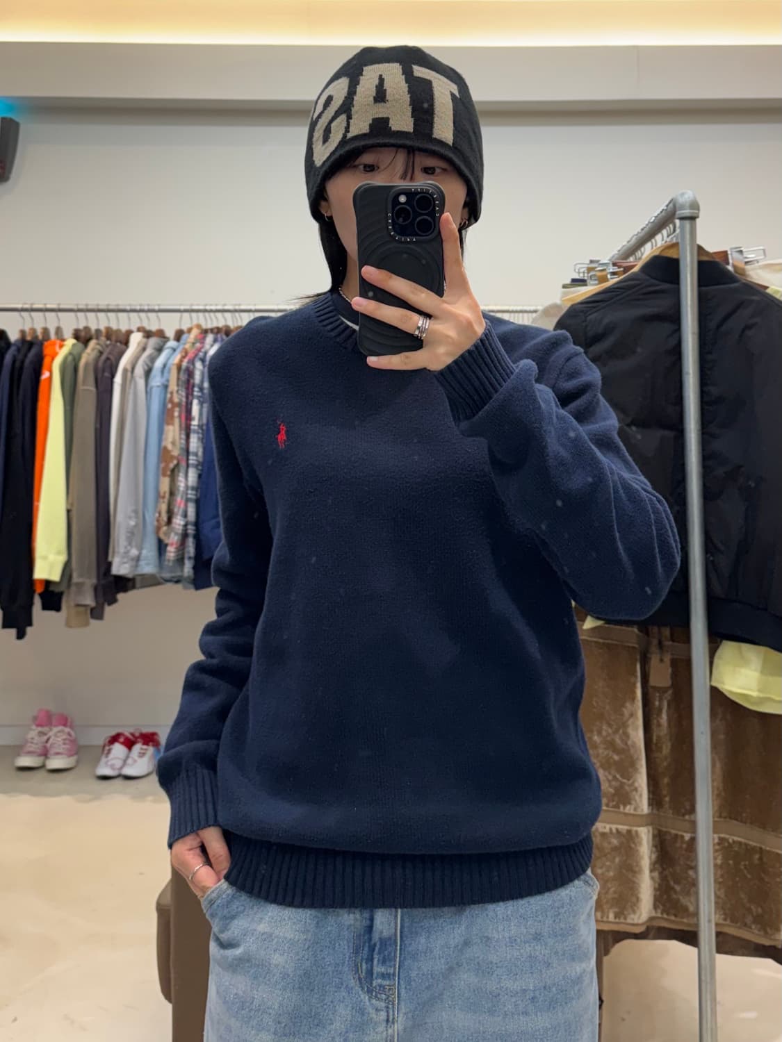 폴로 랄프로렌 니트 네이비 상품이미지4