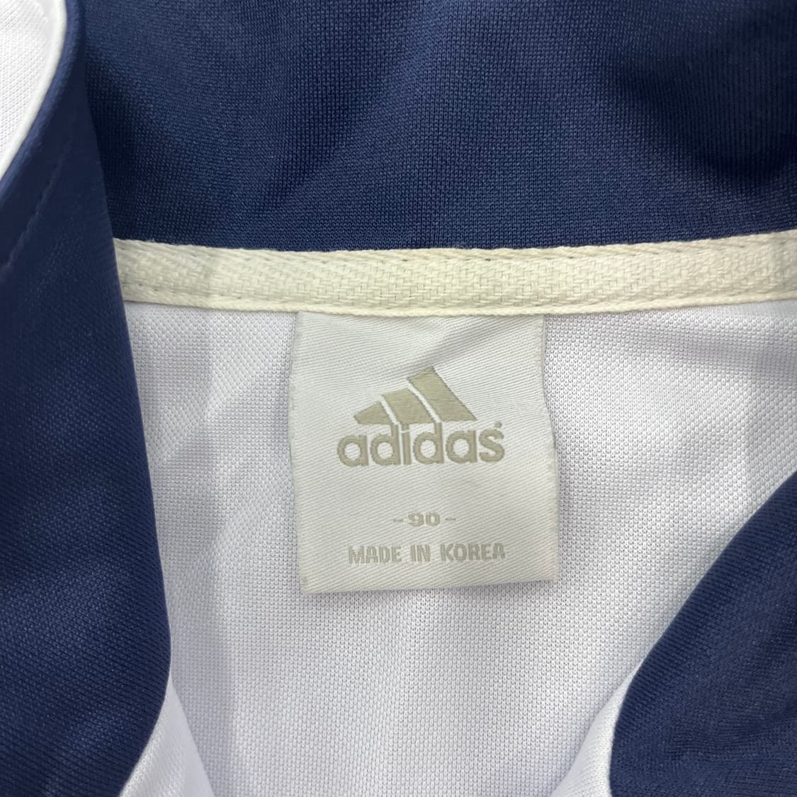 90 아디다스 화이트/핑크 삼선 트랙탑 상품이미지4