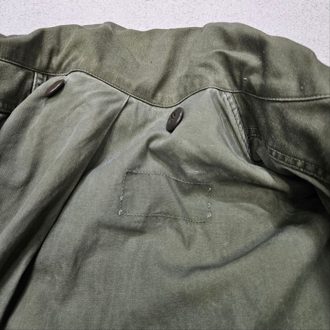 오리지널 미군 m-65 필드 자켓 은색 지퍼 2세대 상품이미지5