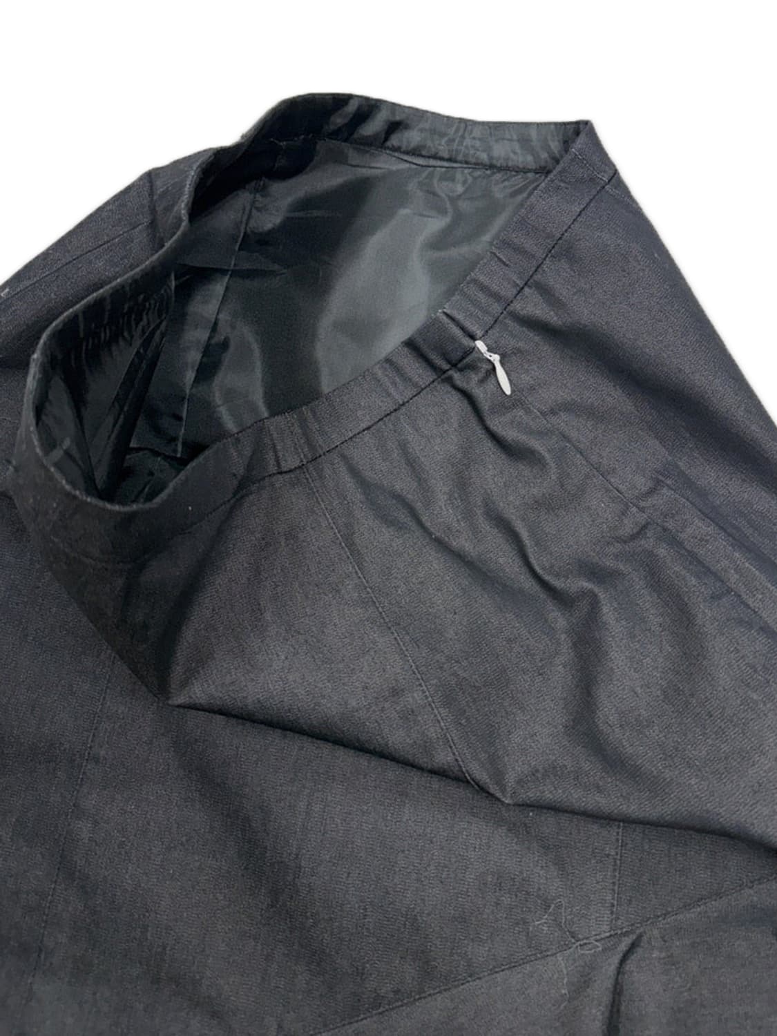 빈티지 다크 그레이 플레어 미디 스커트 상품이미지3