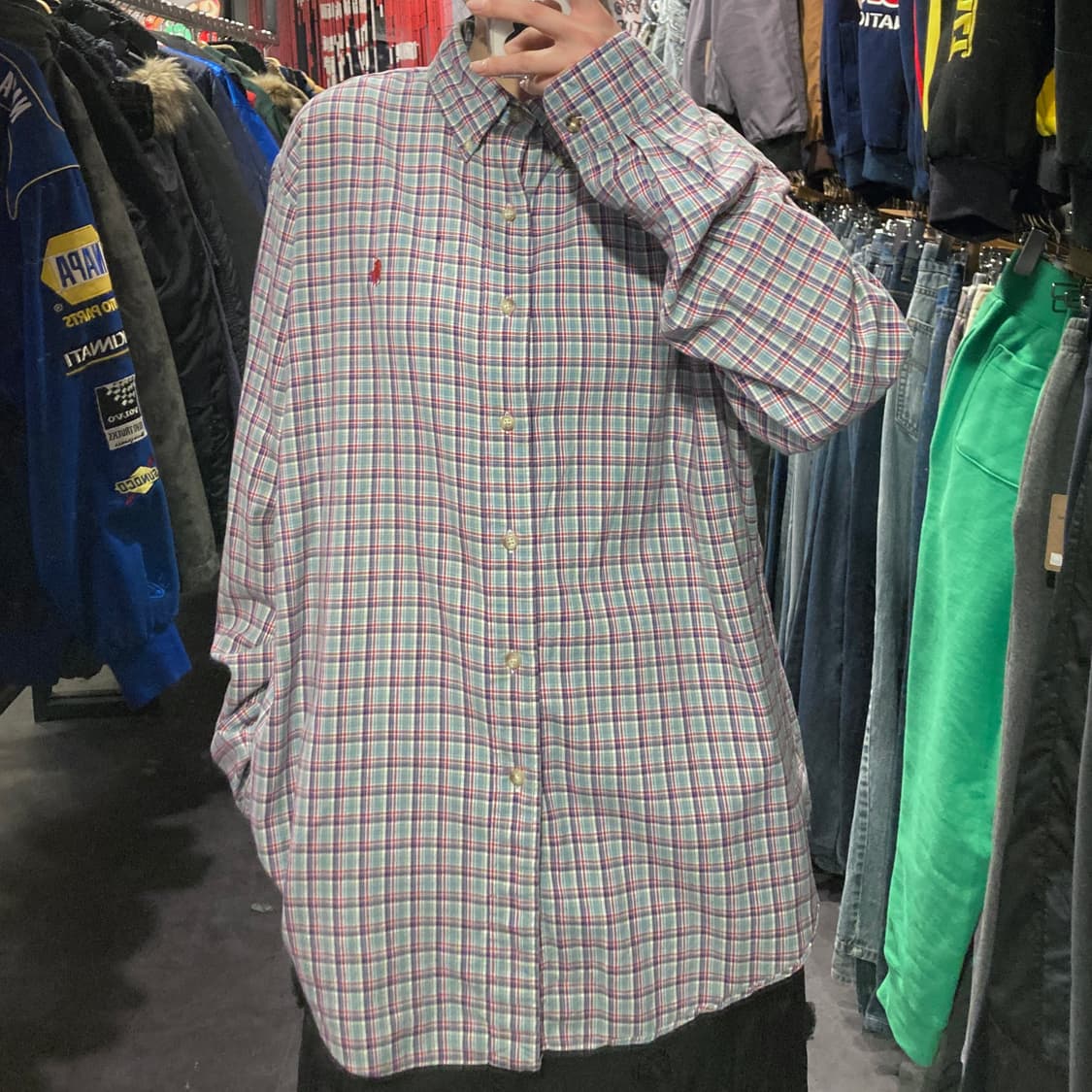 [IM]폴로 랄프로렌 타탄 체크 셔츠 블루 상품이미지3