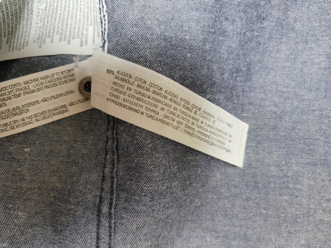 자라맨 ZARAMAN 남자 까모패턴 데님셔츠 100 네이비 상품이미지10