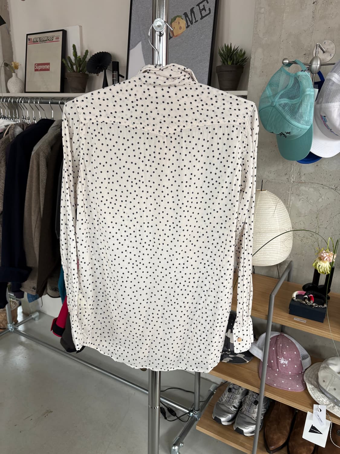 Remi relief 레미 릴리프 도트 린넨 셔츠 상품이미지2