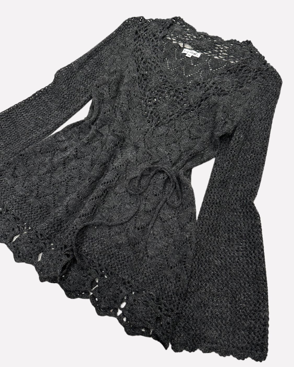 crochet charcoal string knit 상품이미지3