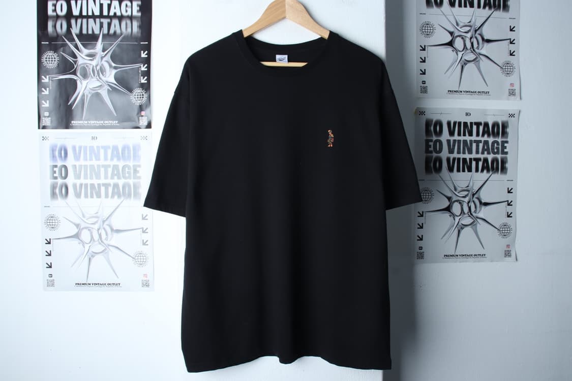 (L-2XL) 파르티멘토 반팔 티셔츠 스몰로고 블랙 올드스쿨-H31818 상품이미지2