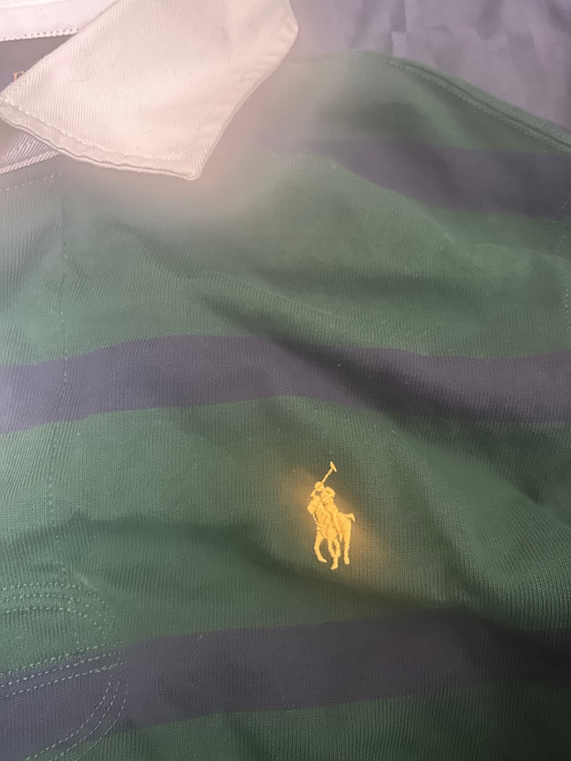 폴로 랄프로렌 럭비티 그린/네이비 L사이즈  상품이미지2