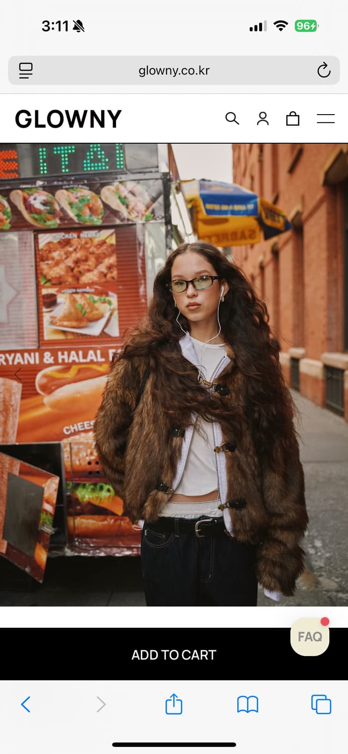 글로니 리버시블 퍼자켓 S사이즈 상품이미지3