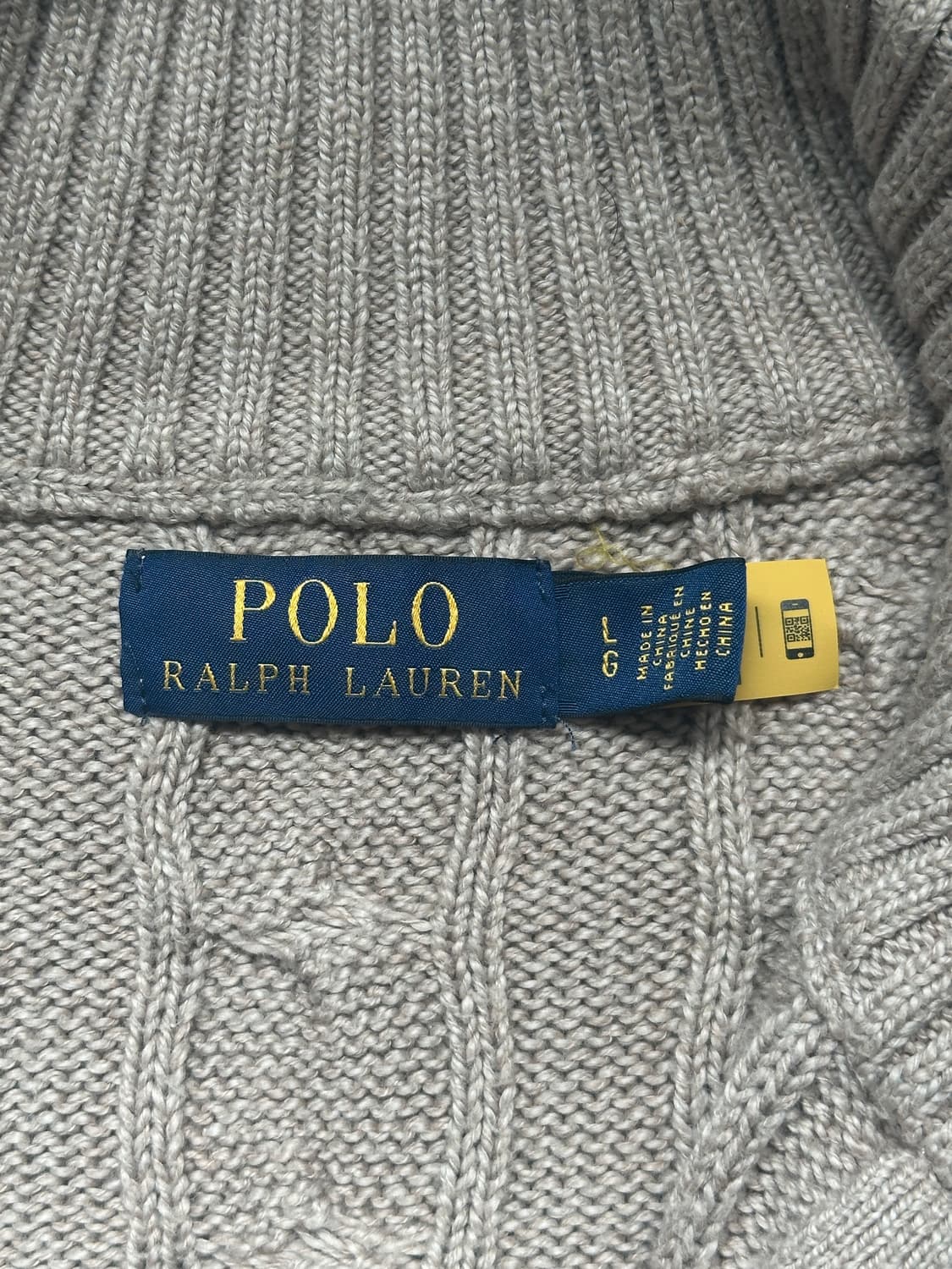 폴로 케이블 니트 코튼 스웨터 상품이미지3