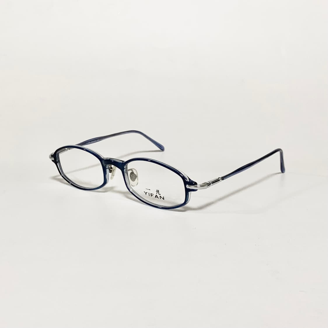 982 데드스탁 빈티지 안경테 레트로 타원형 오벌 슬림 블루 남녀공용 상품이미지3