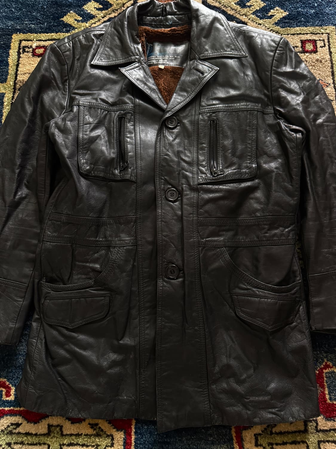 Ship Leather sherpa lined car coat 상품이미지3