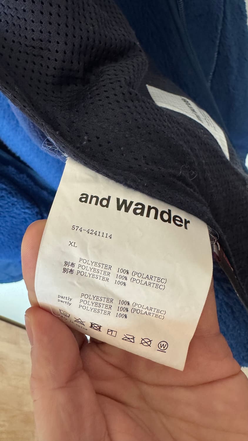 앤드원더 하이로프트 플리스 자켓 후리스 XL ANDWANDER 상품이미지6