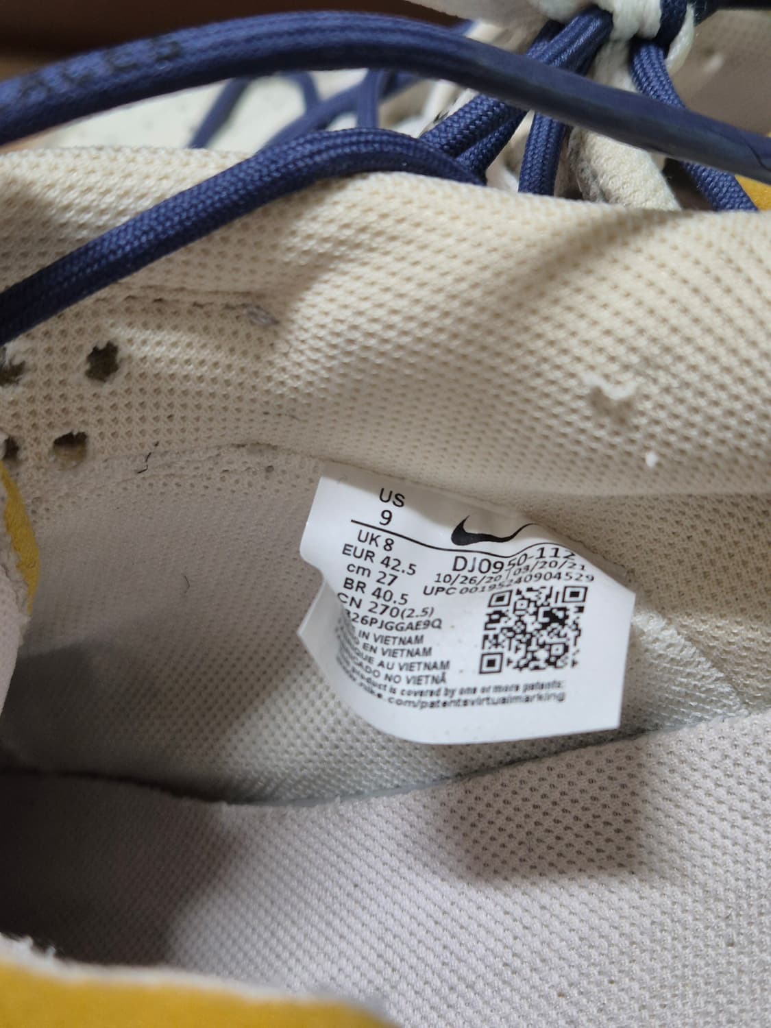 [270] 나이키 오프화이트 덩크 로우 18번 조던 265 275 상품이미지9