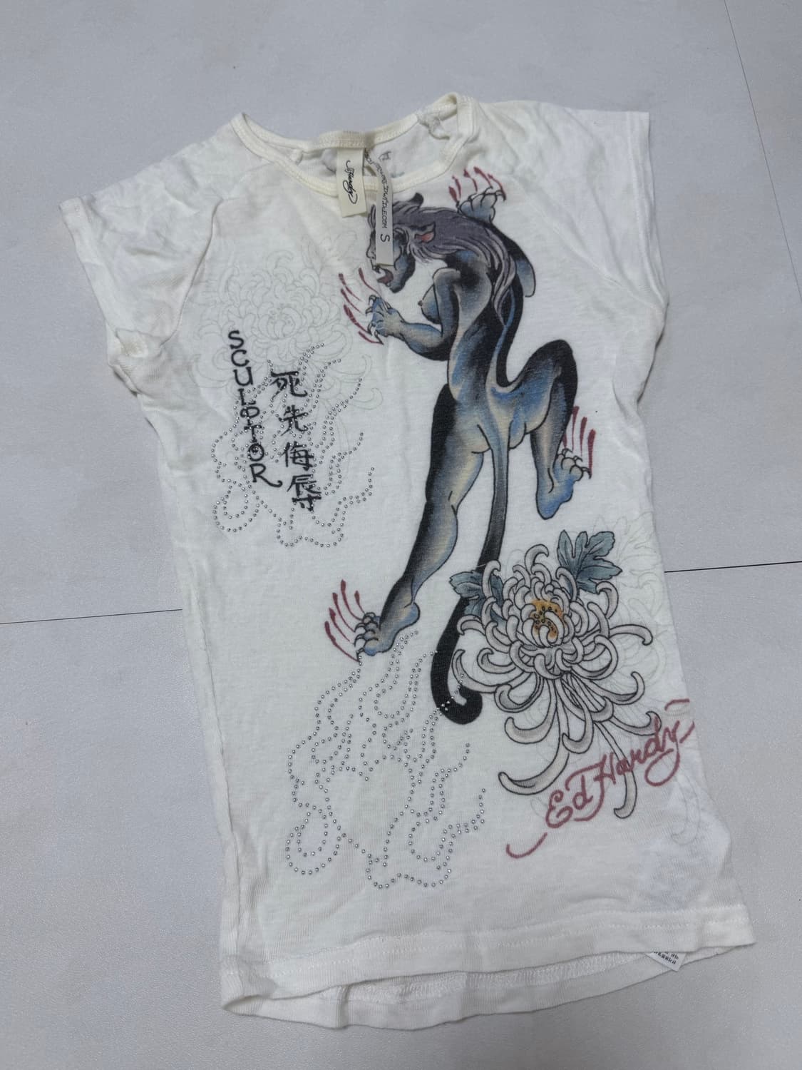 Ed hardy x scupltor 에드하디 스컬프터 탑 상품이미지1