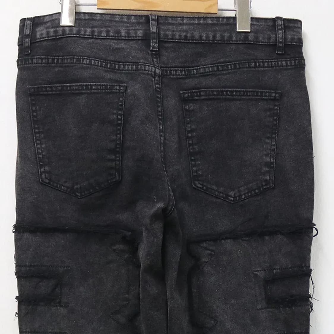 흑청 그런지 디테일 팬츠 63346 상품이미지6