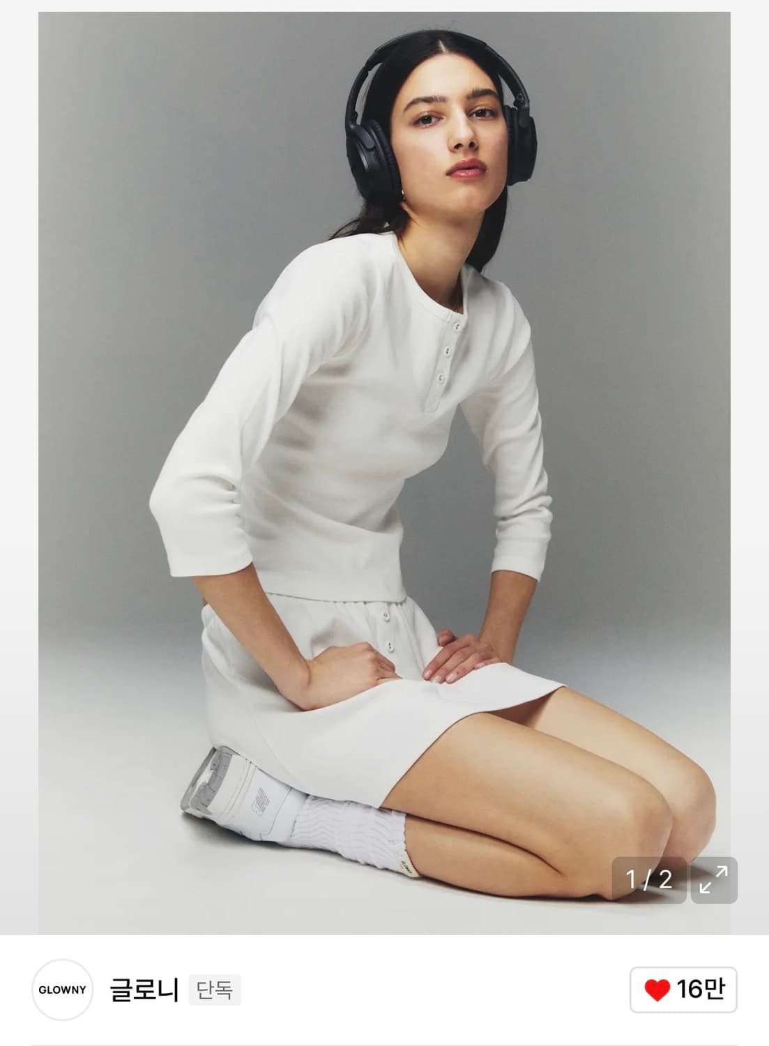 글로니 3/4 버튼티  상품이미지2