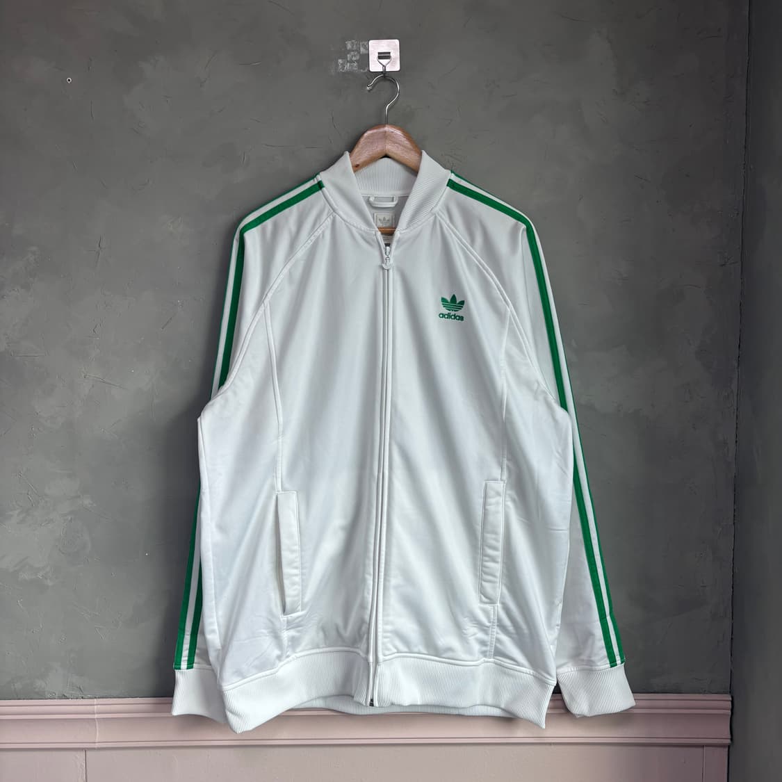 아디다스 슈퍼스타 져지 트랙탑 화이트 흰초 상품이미지1